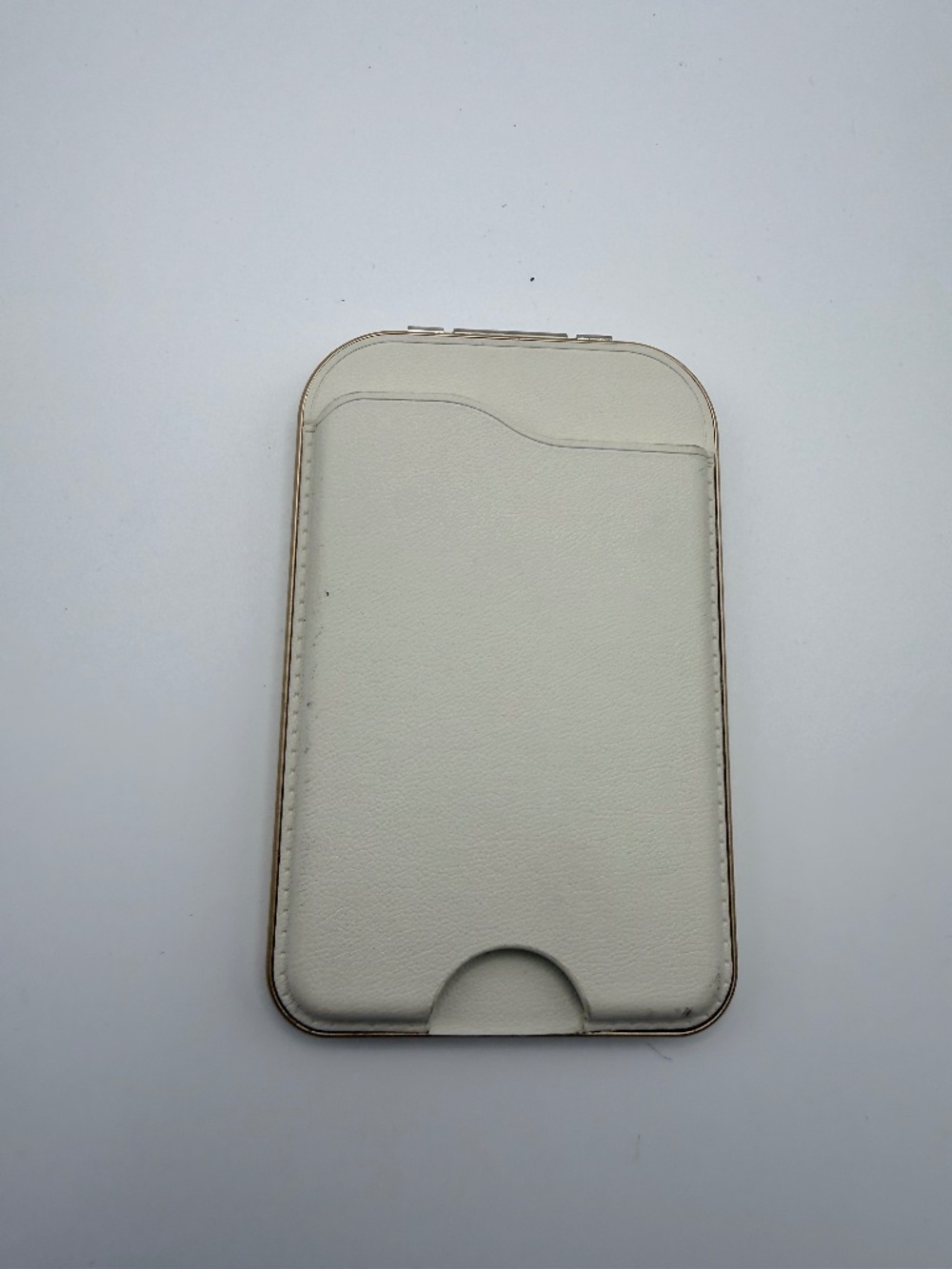 MagSafe Magnetic Wallet with Mirror for iPhone White